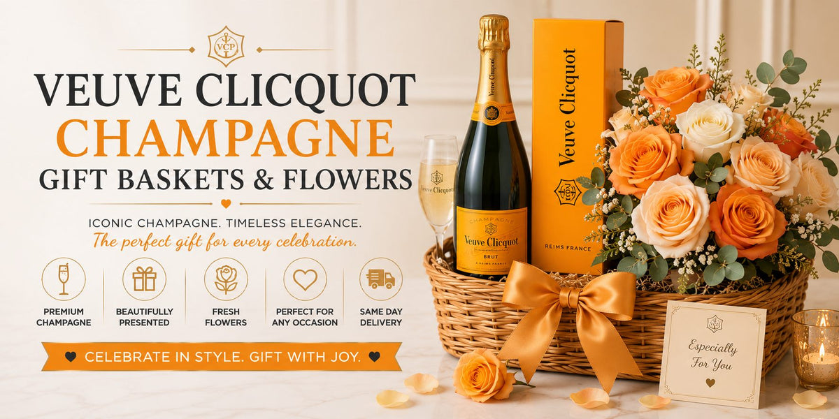 Veuve Luxury Gift Baskets and Flowers