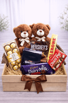Chocolate Delight Teddy Hamper