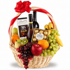 Prestige Orchard Wine Fruit & Chocolate Gift Basket