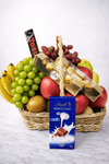Golden Orchard Fruit & Chocolate Gift Basket