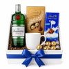Classic gift box with Lindt chocolates, a mug and Tanqueray London Dry Gin for gift delivery in the Philippines