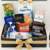Golden Morning coffee and chocolate gift box with Silcafe coffee, Lindt chocolates, Twinings tea, Hershey’s cocoa and biscuits in the Philippines