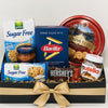 Italian pantry and sweet treats gift box with Barilla pasta, sauce, Nutella, chocolate, Gullón biscuits and butter cookies in the Philippines