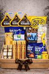 Ultimate chocolate and sweets gift crate with assorted chocolates, candy, biscuits, marshmallows and snacks